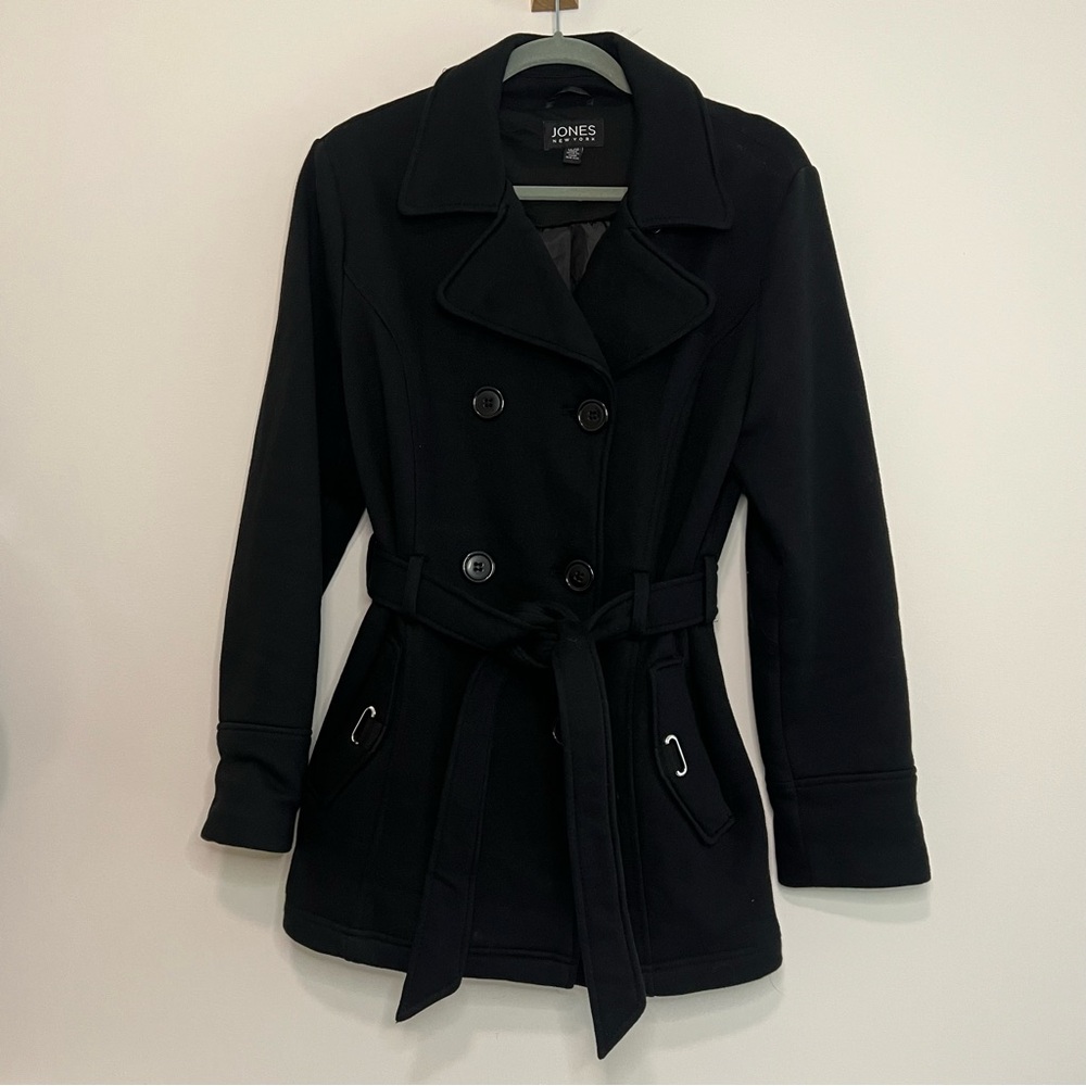 Jones New York Women's Black Peacoat - Medium